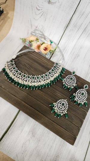 Ashwi polki kundan necklace set