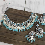 Ashwi polki kundan necklace set