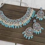 Ashwi polki kundan necklace set