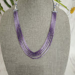 Handmade beaded layered bead necklace