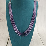 Handmade beaded layered bead necklace