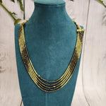 Handmade beaded layered bead necklace