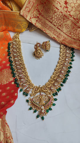 Aravinda gold plated necklace set