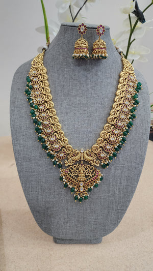 Aravinda gold plated necklace set