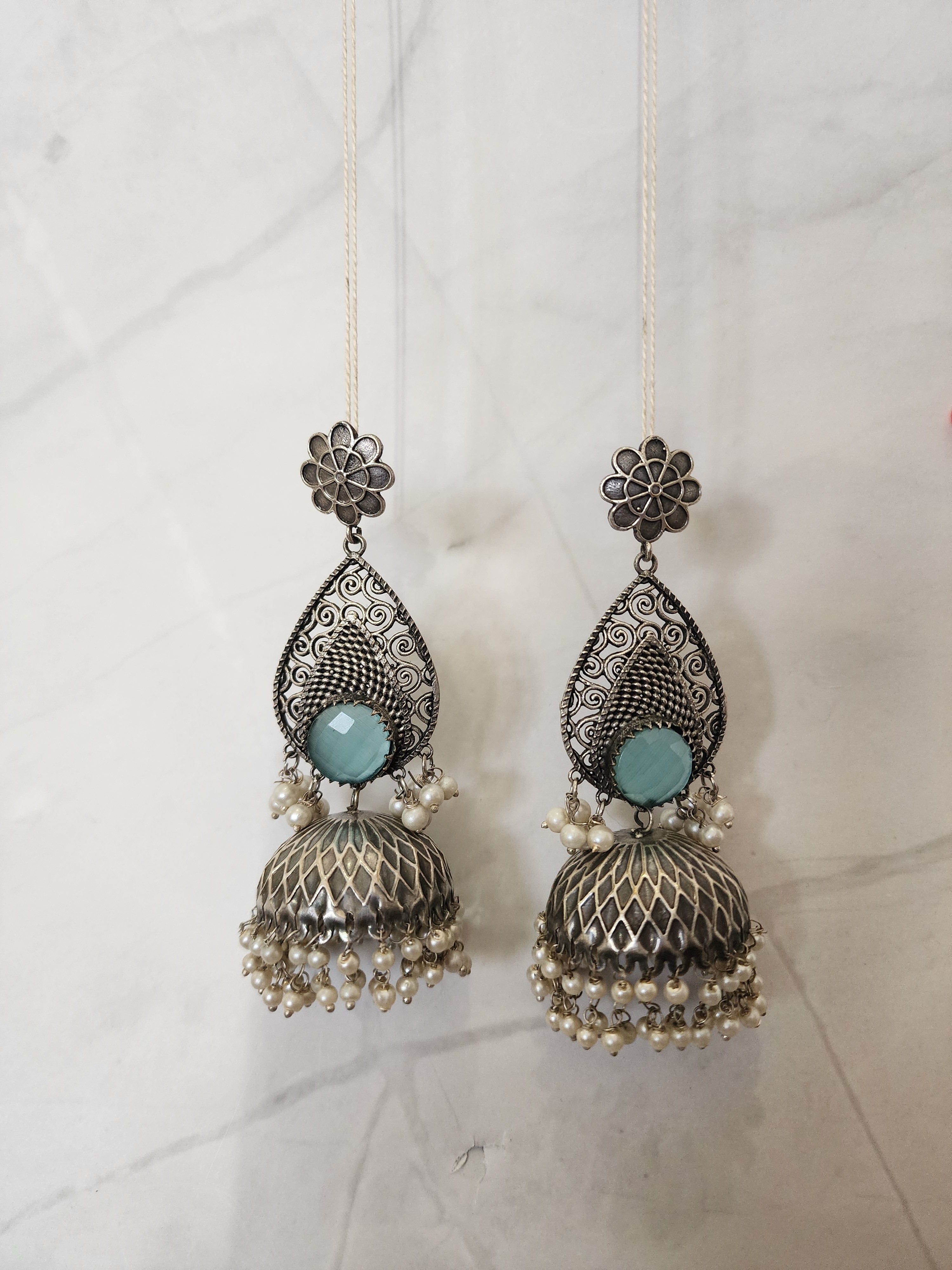 Leah jhumka earrings