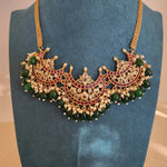 Kanthi designer gold plated necklace set