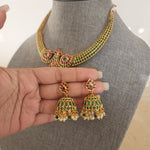 Tiru goldplated statement necklace set