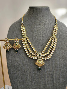 Arva kundan layer necklace set