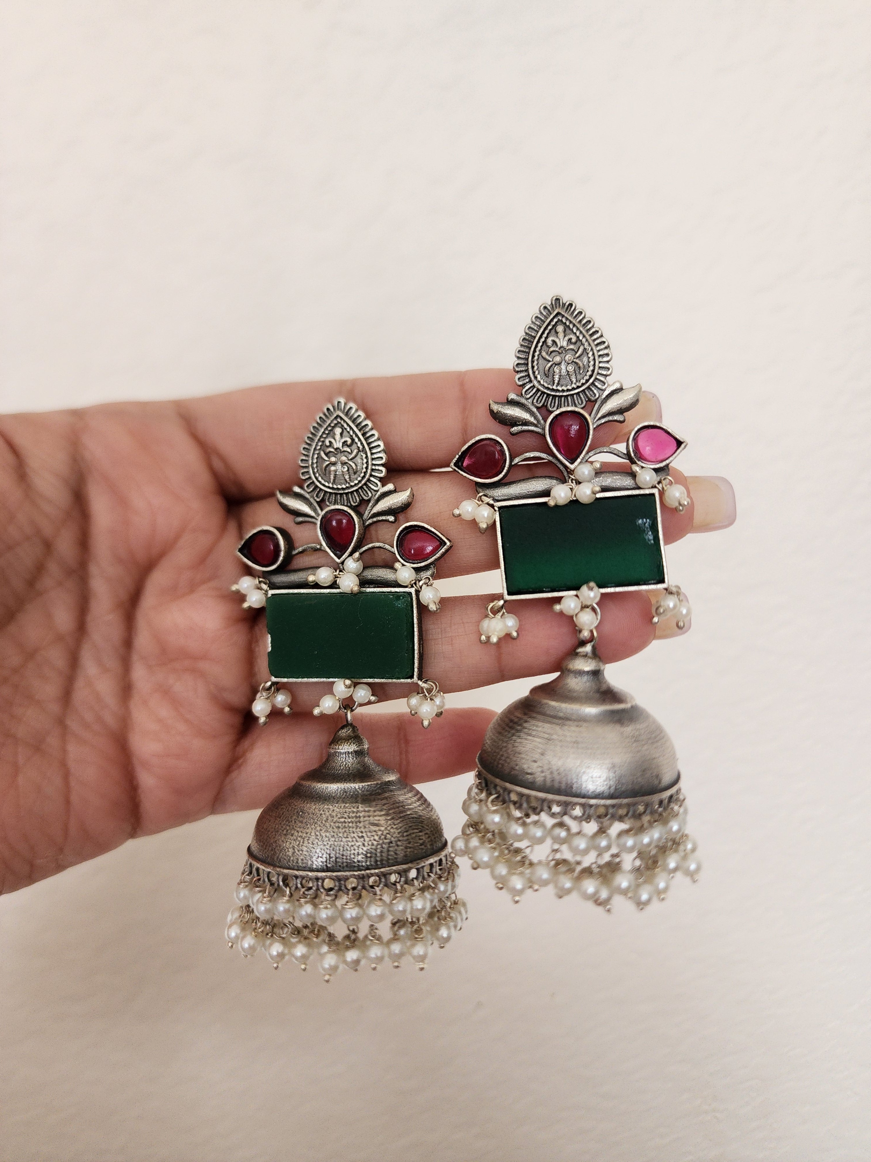 Avia silver alike fusion earrings
