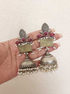 Avia silver alike fusion earrings