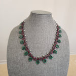 Simple silveralike necklace set