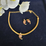 Mangli hasli gold plated necklace set