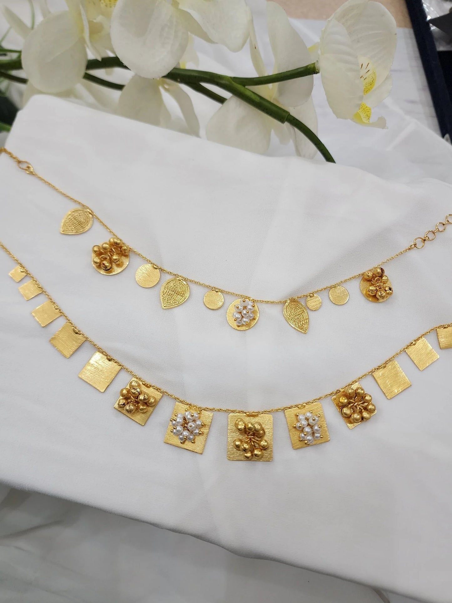 Aarvi goldplated contemporary Necklace