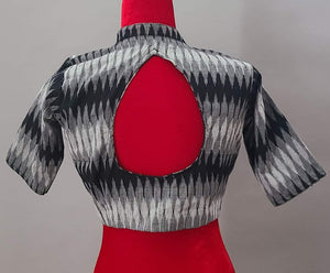 Ikkath cotton blouse elbow hands blouse cotton blouse saree blouse crop top blouse Ikkat blouse
