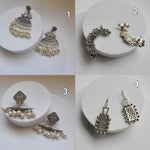 Leeya unique silver alike earrings collection