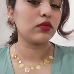 Aarvi goldplated contemporary Necklace
