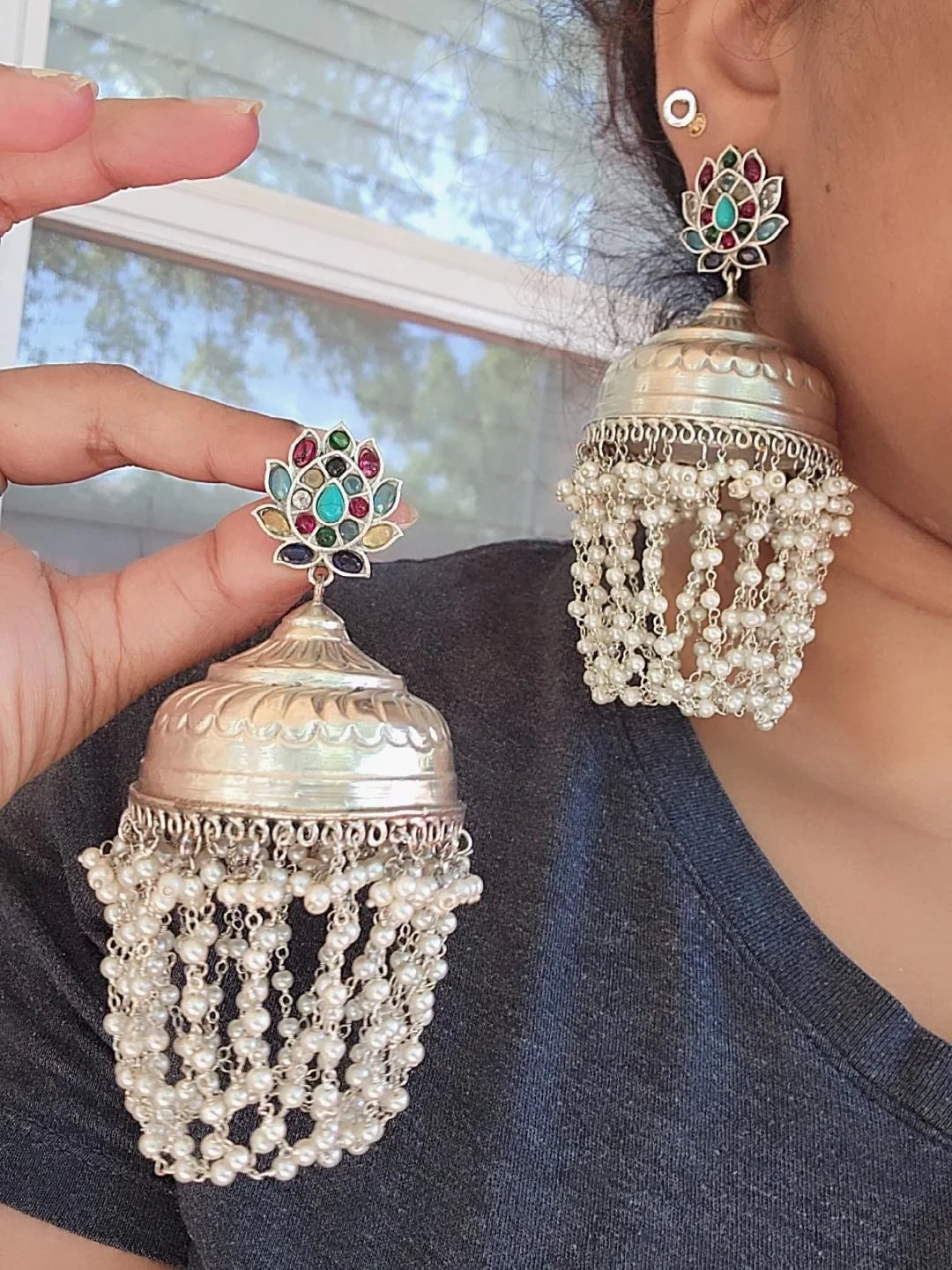 Aastha fusion chandbali earrings