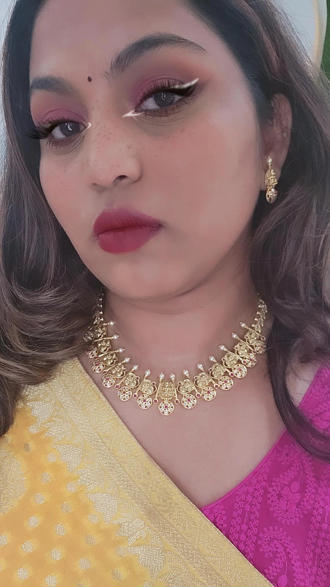 Kamala designer gold plated necklace set